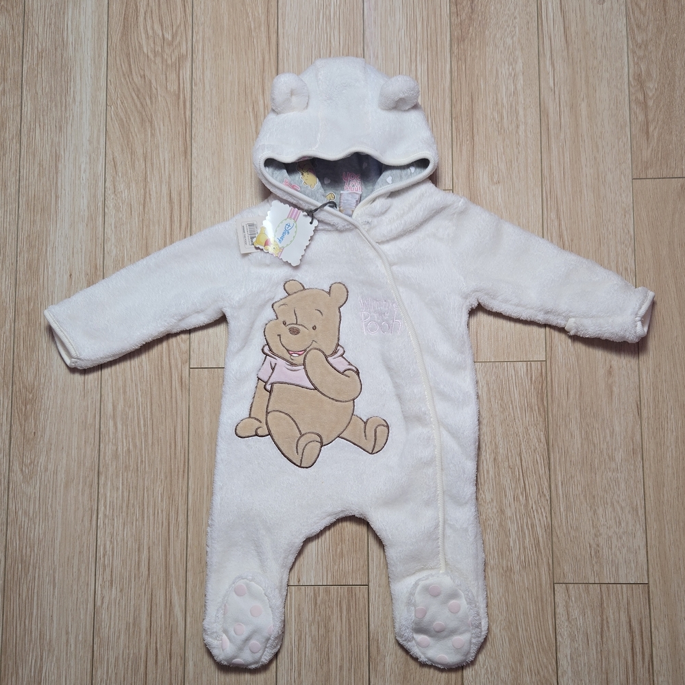 Disney Cream Bear Hooded Footie Onesie